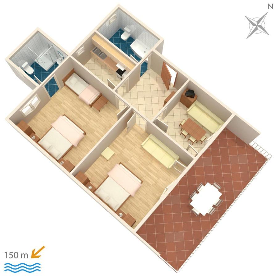 Apartments By The Sea Podaca, Makarska - 2576 外观 照片
